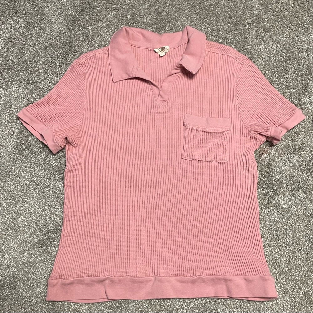 Men’s Dandy Del Mar The Cannes Waffle Knit Shirt Size XL
